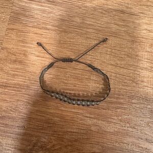 Black and Cream Adjustable Bracelet​​